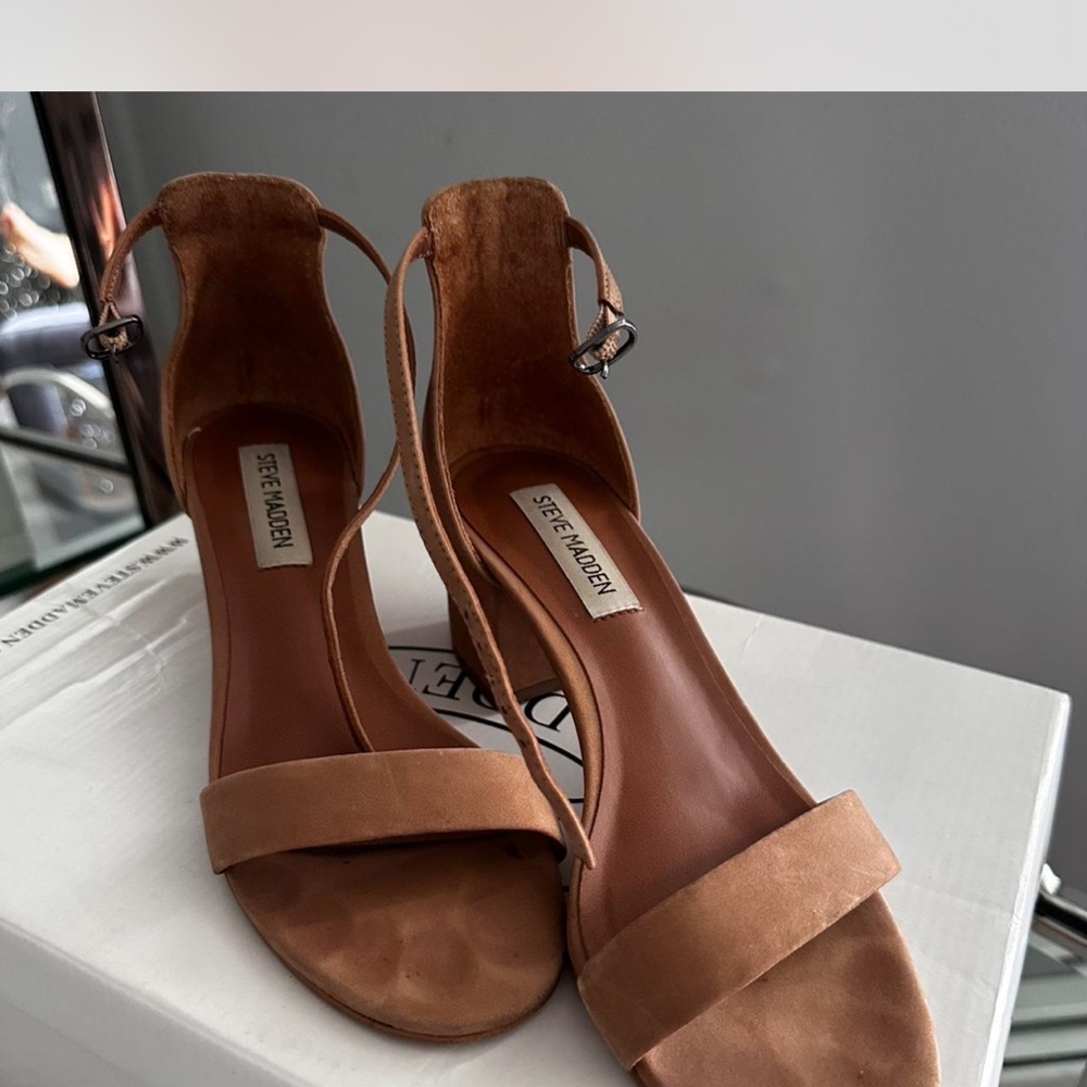 Steve Madden Brown Heeled Sandals